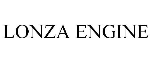 Trademark Logo LONZA ENGINE