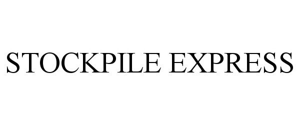 Trademark Logo STOCKPILE EXPRESS