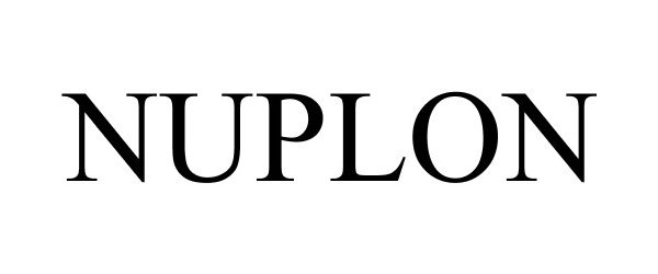 Trademark Logo NUPLON