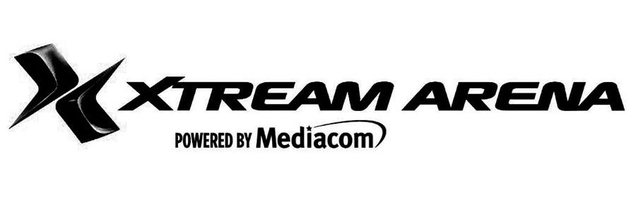 Trademark Logo X XTREAM ARENA POWERED BY MEDIACOM
