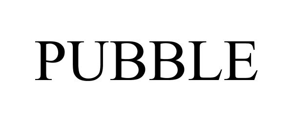 Trademark Logo PUBBLE