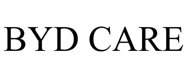 Trademark Logo BYD CARE