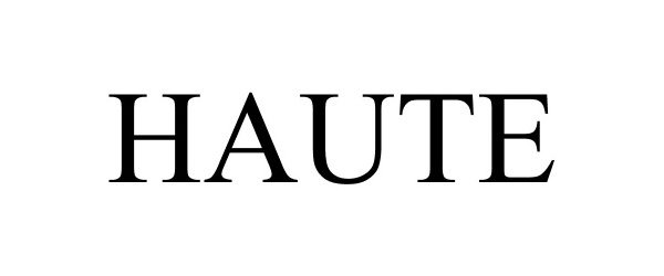 Trademark Logo HAUTE