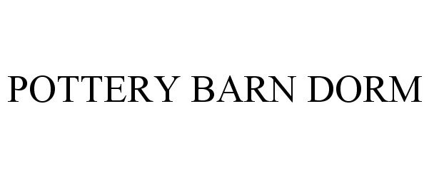 Trademark Logo POTTERY BARN DORM