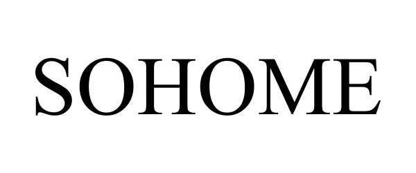 Trademark Logo SOHOME