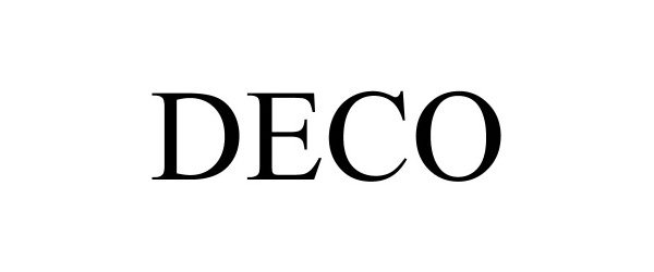 Trademark Logo DECO