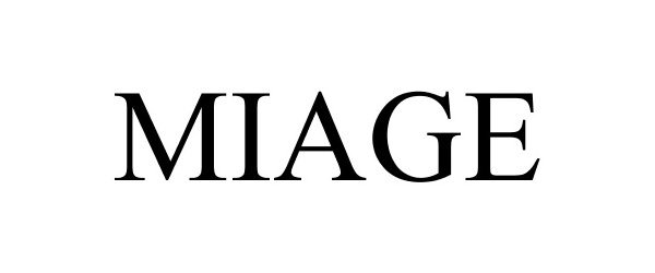 MIAGE - Miage Skin Regeneration Corp. Trademark Registration