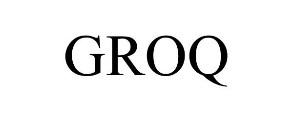 Trademark Logo GROQ