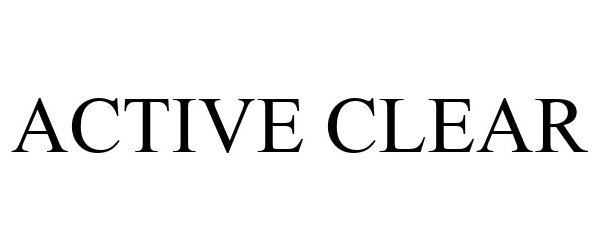 Trademark Logo ACTIVE CLEAR