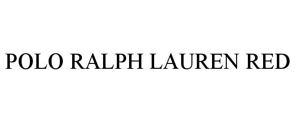 Trademark Logo POLO RALPH LAUREN RED
