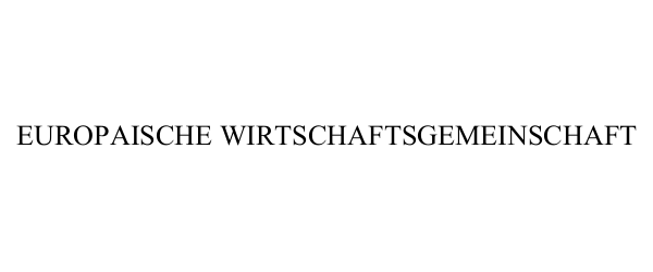 Trademark Logo EUROPAISCHE WIRTSCHAFTSGEMEINSCHAFT