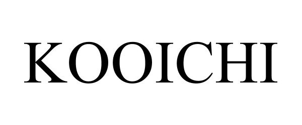 Trademark Logo KOOICHI