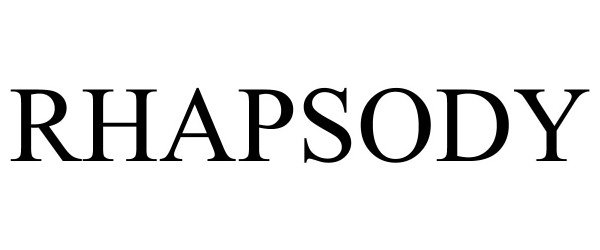 Trademark Logo RHAPSODY