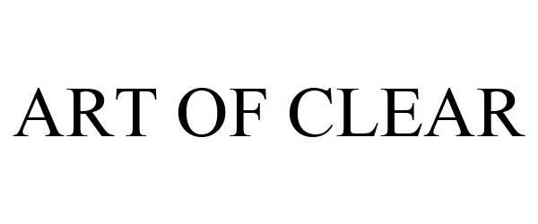 Trademark Logo ART OF CLEAR