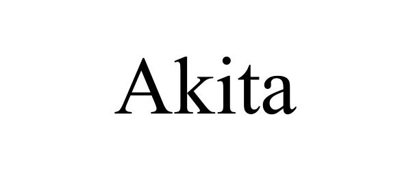 Trademark Logo AKITA