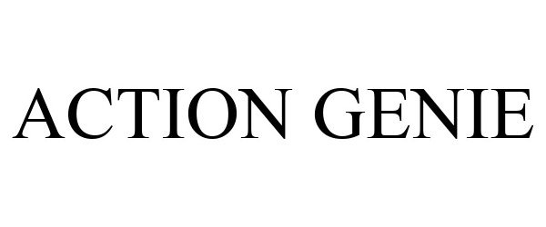 Trademark Logo ACTION GENIE