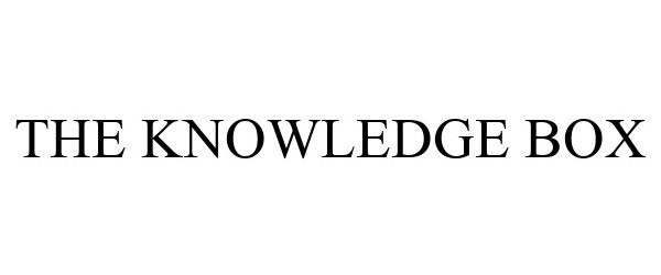 Trademark Logo THE KNOWLEDGE BOX