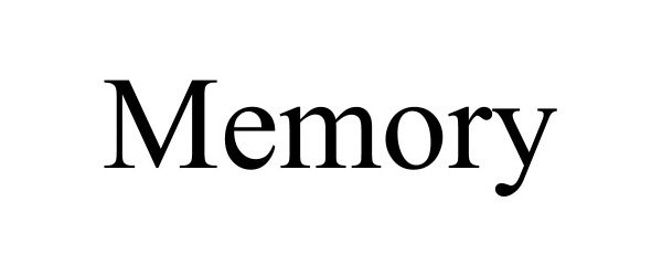 Trademark Logo MEMORY