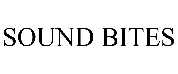 Trademark Logo SOUND BITES