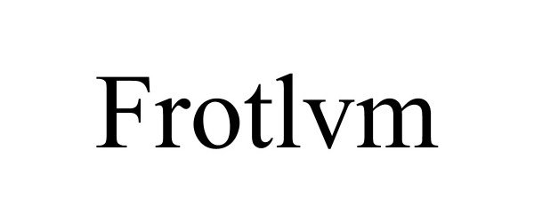 Trademark Logo FROTLVM