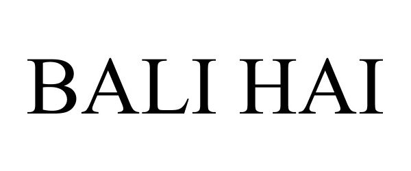 Trademark Logo BALI HAI