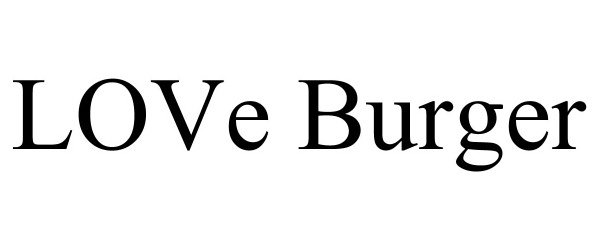 Trademark Logo LOVE BURGER