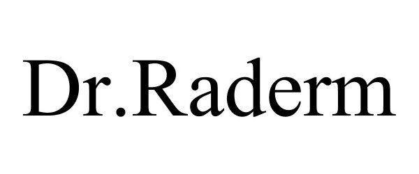 Trademark Logo DR.RADERM