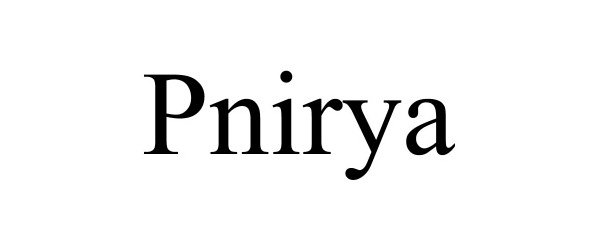 Trademark Logo PNIRYA