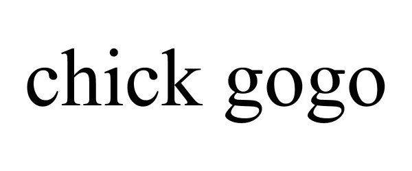 Trademark Logo CHICK GOGO