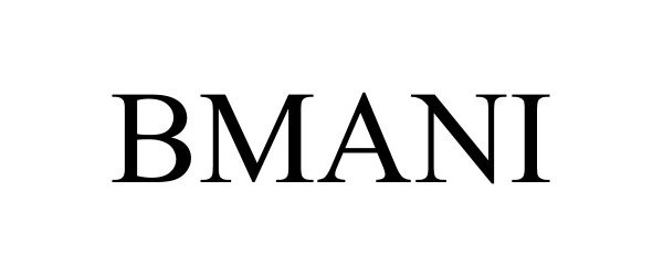 Trademark Logo BMANI