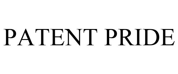 Trademark Logo PATENT PRIDE