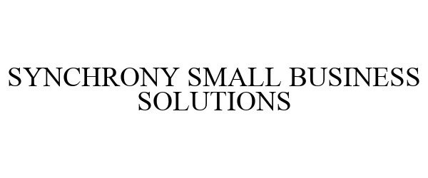  SYNCHRONY SMALL BUSINESS SOLUTIONS