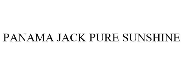 Trademark Logo PANAMA JACK PURE SUNSHINE