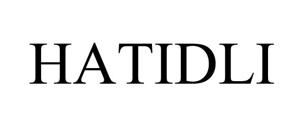 Trademark Logo HATIDLI
