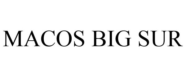 Trademark Logo MACOS BIG SUR