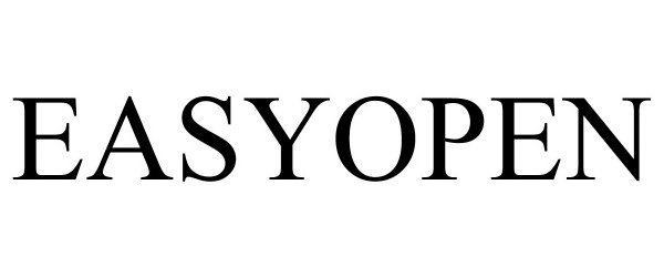 Trademark Logo EASYOPEN