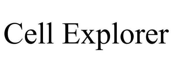 Trademark Logo CELL EXPLORER