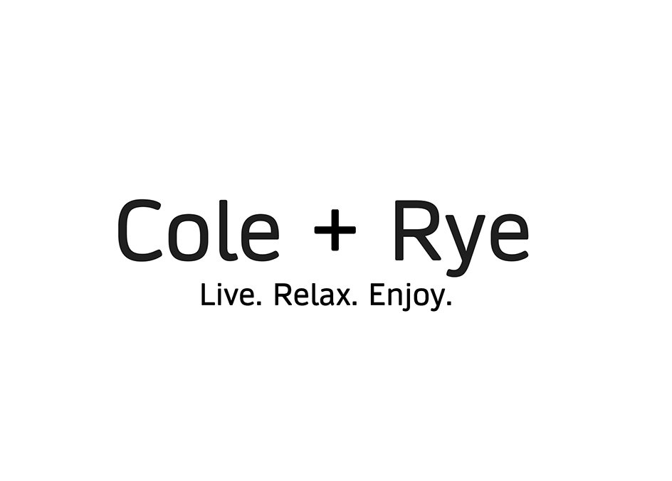 Trademark Logo COLE+RYE LIVE. RELAX. ENJOY.