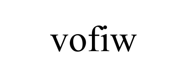 Trademark Logo VOFIW