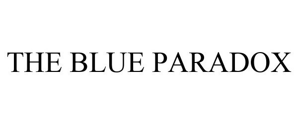 Trademark Logo THE BLUE PARADOX