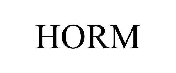 Trademark Logo HORM