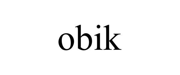 Trademark Logo OBIK
