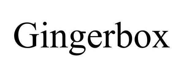 Trademark Logo GINGERBOX