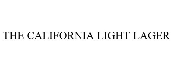  THE CALIFORNIA LIGHT LAGER