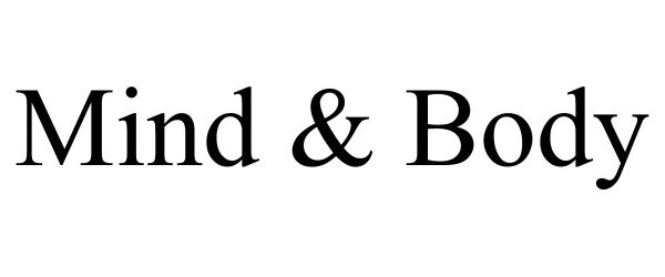 Trademark Logo MIND &amp; BODY