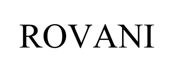 Trademark Logo ROVANI