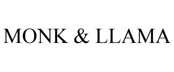 Trademark Logo MONK & LLAMA