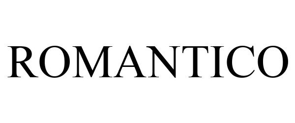 Trademark Logo ROMANTICO