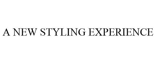 Trademark Logo A NEW STYLING EXPERIENCE