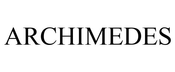 Trademark Logo ARCHIMEDES